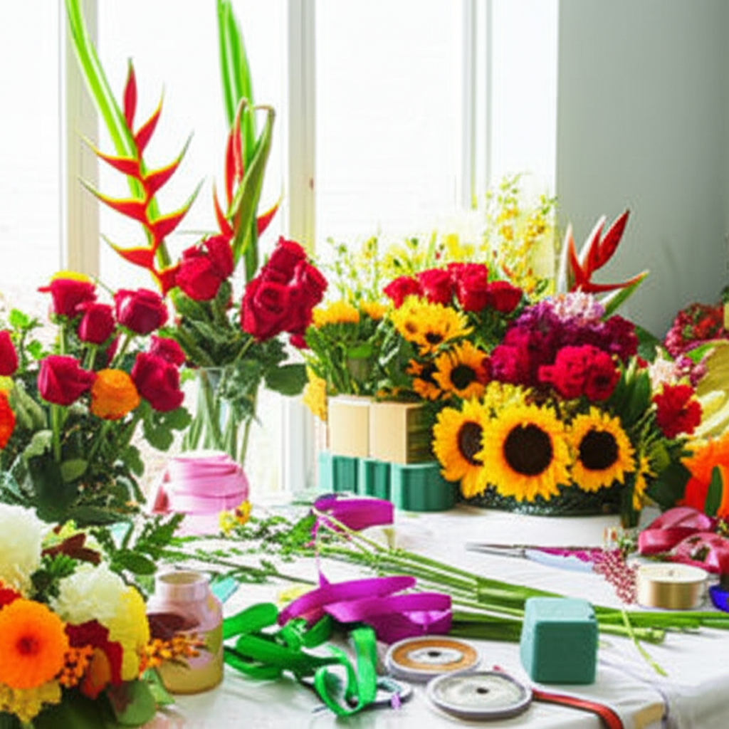 Taller de arreglos florales artesanales en Santa Marta Magdalena